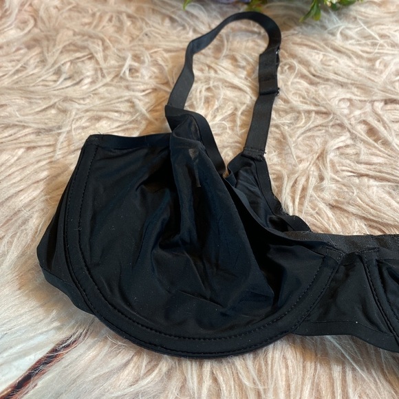 NWT SMOOTHEZ By Aerie Black Unlined Full Coverage Bra - Picture 3 of 9